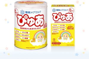 Sữa bột của nhật Loại dành cho bé sơ sinh: Sữa Pure (雪印メグミルクぴゅあ)